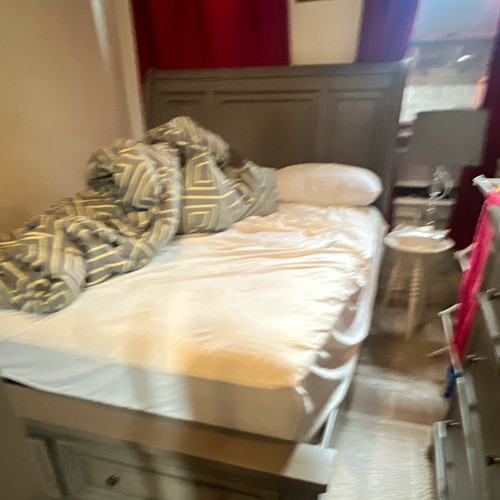 Piece gray wood bedroom - wood, set